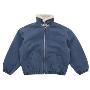 Supreme Men's Faux Sherling Lined Bomber Jacket (FW25) Navy, from StockX