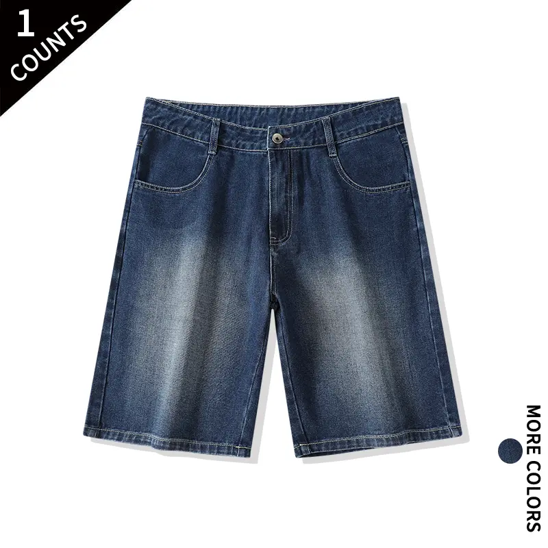 Set of 3 vintage distressed denim mid-length shorts — high-street edgy style that flatters curves; perfect for camping, shopping, and going out—guaranteed head-turning looks. Set of 3 vintage distressed denim mid-length shorts — high-street edgy style that flatters curves; perfect for camping, shopping, and going out—guaranteed head-turning looks.