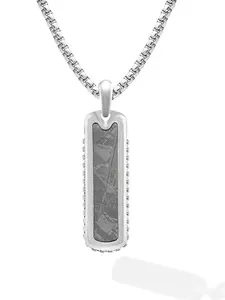 RTZN Meteorite Column Pendant Necklace for Men