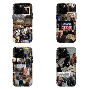 Vintage Law & Order: SVU Character Collage Case,for iPhone 16 15 14 13 12 11 17Pro Max,for Samsung S25 S24 S23 S22 Ultra,Gifts For Fans, Phone Accessories