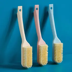 Household long-handled shoe brush hanging plastic shoe washing brush multi-functional plain cleaning brush does not hurt shoe soft bristles cleaning brush