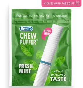 QuitGo Air Straw Chew Habit Chew Stick – Plastic Reusable Natural Aid Straw to Curb Cravings & Breathe Freely
