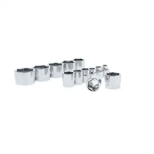 Gearwrench KDT81397 0.38 in. Drive 6 Point Stubby SAE Socket Set - 13 Piece