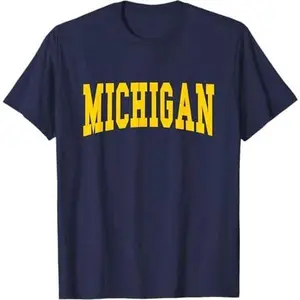 MICHIGAN - Throwback Design - Classic T-Shirt
