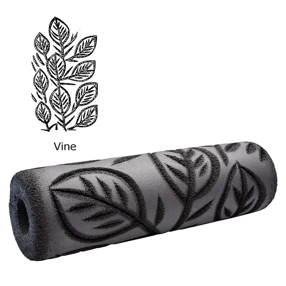 ToolPro Vine Foam Texture Roller Cover - Stylized Patterned, Standard Roller-Fitting, Stucco-Suitable, Hides Blemishes, Creates Rich Stucco Looks & Knock-Down Finish, Ideal for Home Decoration & Ceiling Texture Projects