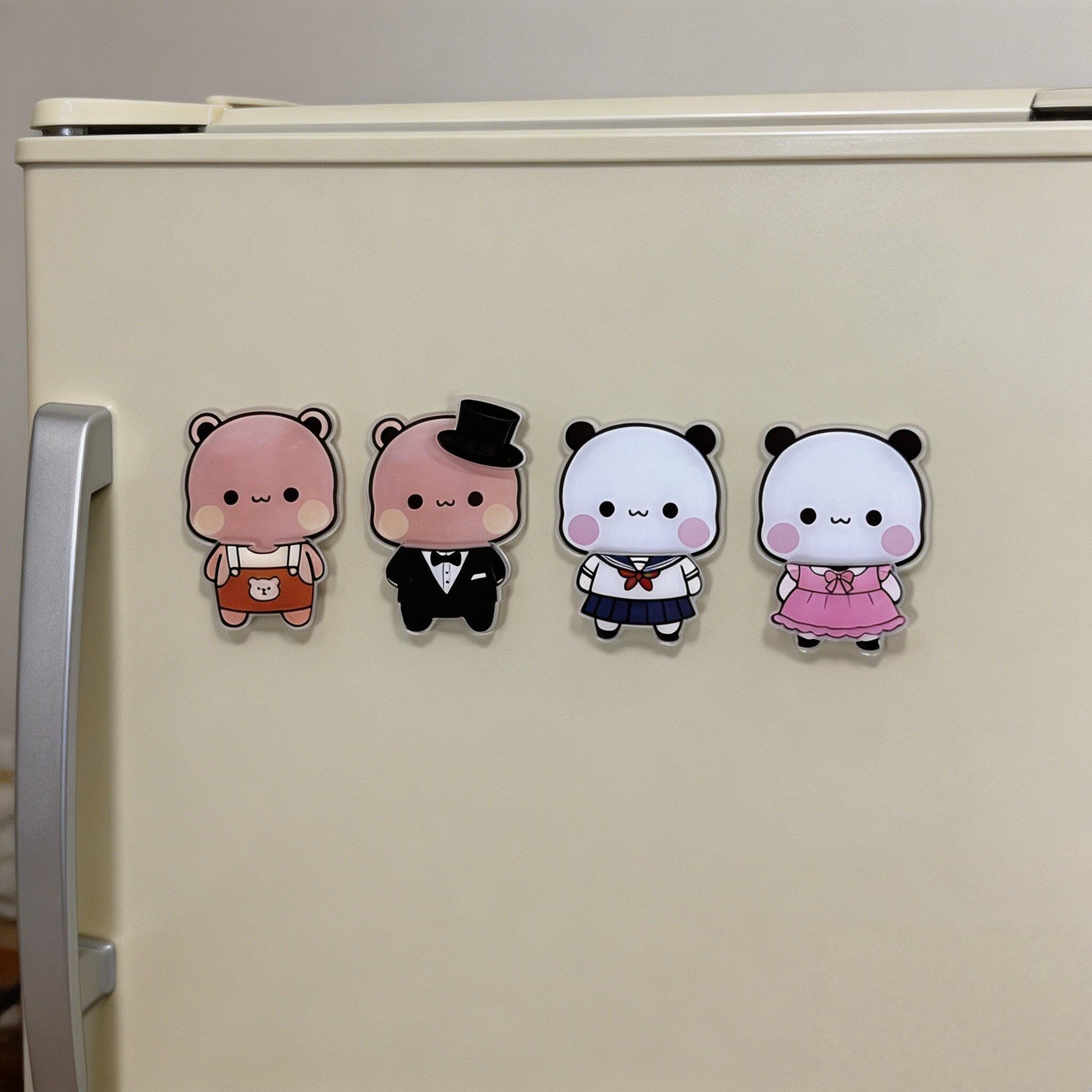 Magnetic Dress-Up Couple Magnets: 2 Characters, 8 Outfits—Refrigerator Decor