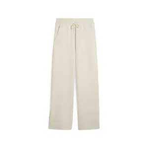 PUMA Womens Her Comfort High Waist Straight Pants Casual - Beige