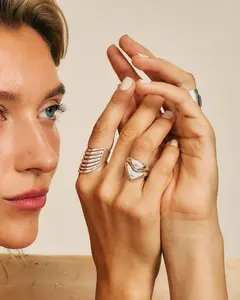 Chevron Stacking Ring Set