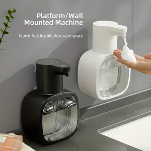 Automatic Foam Soap Dispenser Hands-Free Touchless with USB, Wall-Mountable Adjustable Foam Output Suitable for Pet Bathing & Household Cleaning - Compatible with Liquid Soap, Dish Detergent & Body Wash (USB Rechargeable)