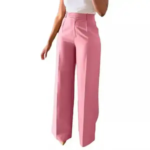 Women's Dress Pants 2025 Business Casual Work Pants for Women High Waist Office Trousers Womenswear Belt