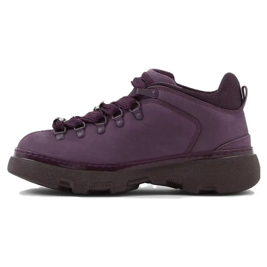 Burberry Leather Low-Top Lace-Up Casual Shoes for Men in Burgundy Trending Shoes, House White Official Shoes to Get / Maison Mihara Verifiable, with credentials and supporting global authentication Sneaker Footwear