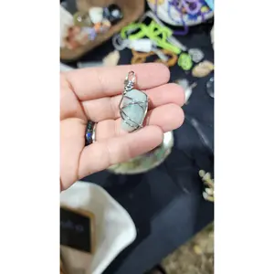 Aquamarine Wire Wrapped Pendant
