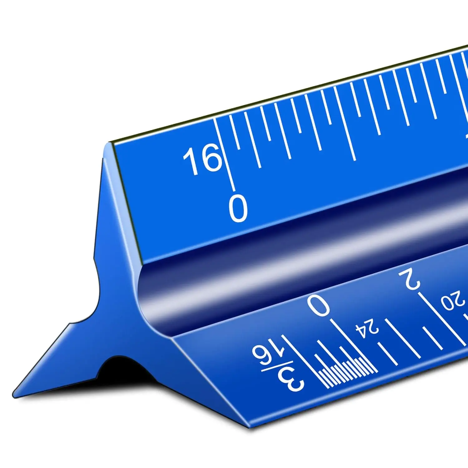 Imperail Ruler Architectural Scale Ruler, 12'' Imperial Architect Scale, Engineer ...