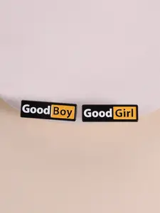 Good Girl Good Boy Enamel Pin Badge, Couple & Z-Gen Sweet Cool Style Accessory, Gift for Couples & Proud Parties