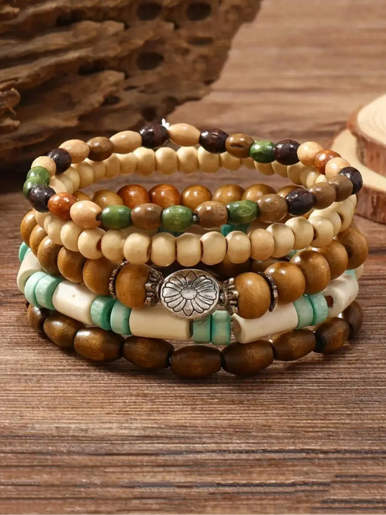 Boho Style Beaded Bracelet, Fashion Colorful Beaded Bracelet for Women & Men, Casual Trendy Accessories for Party, Daily Clothing Decor, Birthday Gift