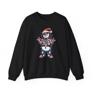 Cold Snowman Christmas Gangster Sweater Urban Style Streetwear Snowman Pullover Hip Hop Snowman Christmas Sweatshirt Festive Holiday Fashion--=%2=- unisex=%2=----=%2=- hoodie=%2=-- unisex hoodie