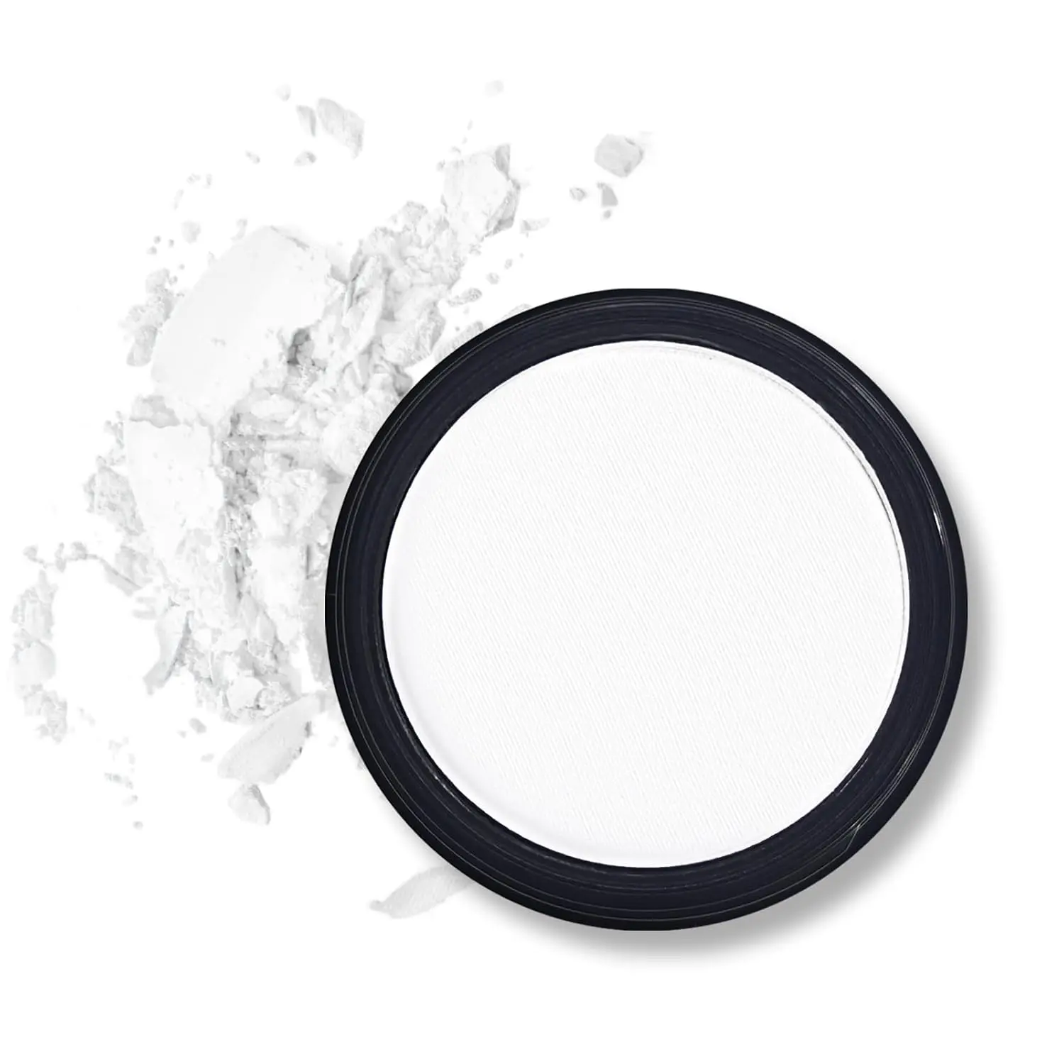 Single Pressed Eyeshadow Powder in Matte White, Highly Pigmented and Long-Lasting Formula, Ultra-Blendable Cruelty-Free Vegan Cosmetic