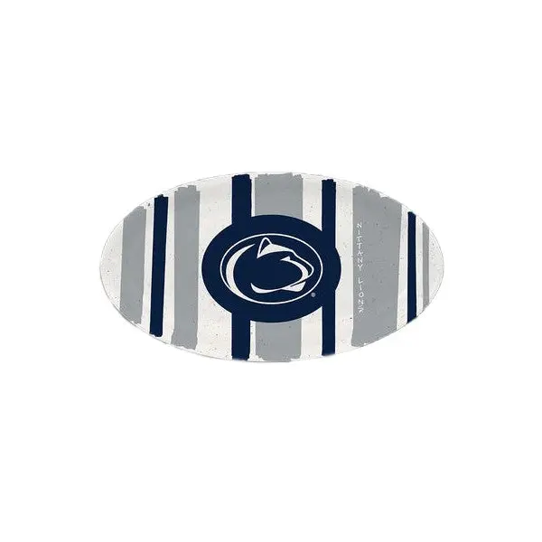 Penn State Melamine Stripe Oval Platter
