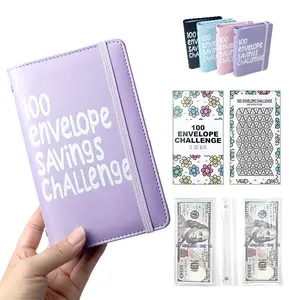 Money Saving Challenge Coin Envelope Budgetstorage Book, Money Saving Binder, Easy and Fun Way to Save $10,000 or $5,050, Saving Challenge Book with Family, Friends, Bestie