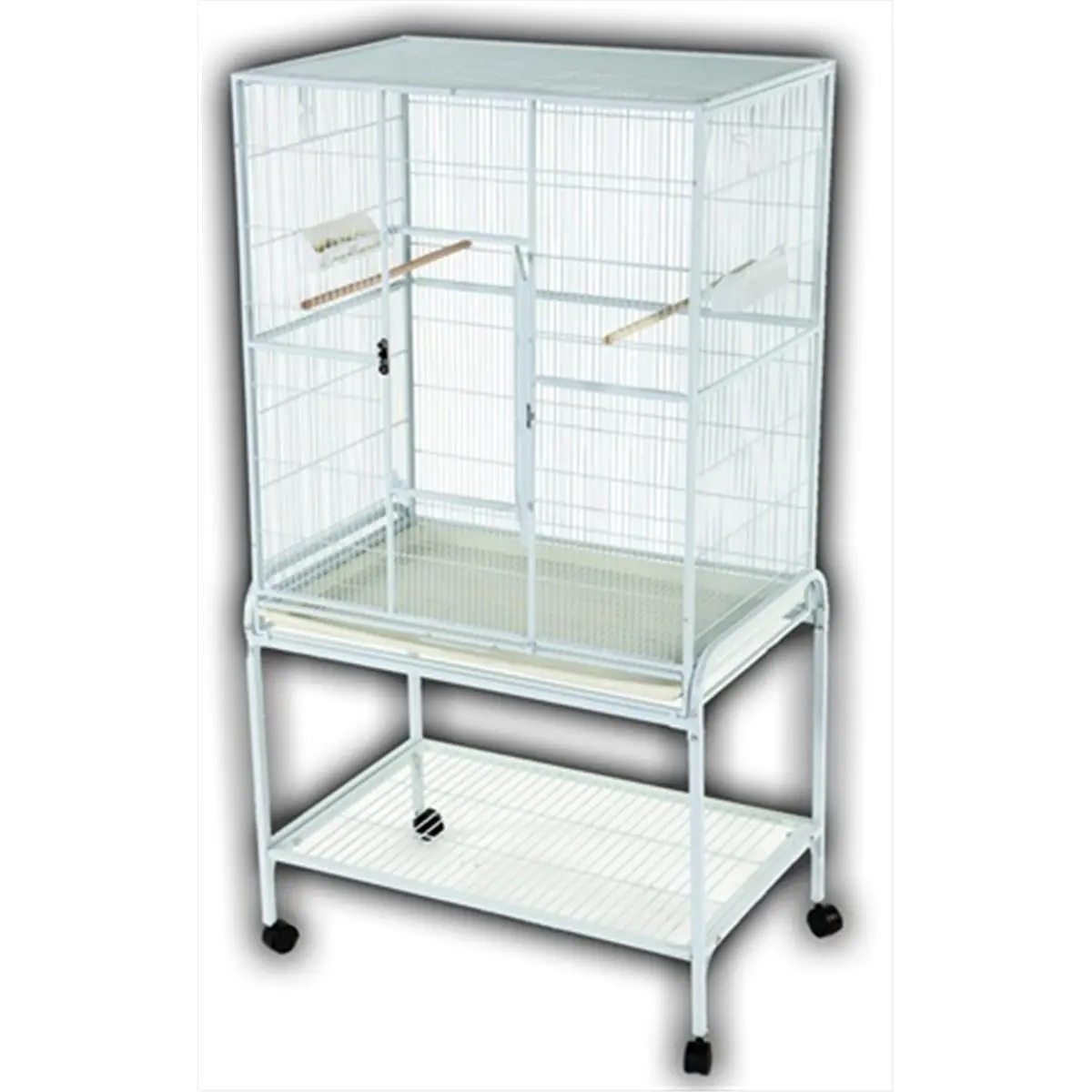 A&E Cage  Flight Cage And Stand, Wrought Iron, Easy Access