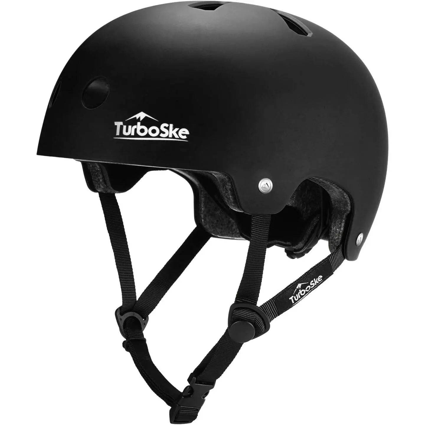 TurboSke Unisex Sports Helmet for Youth - Safety Cert., Snug Fit, Adjustable 20.5"-24" Head Circumference, 11 Multi-Channel Venting, BMX/Skateboarding/Longboard Use, 2-Layer Cooling, Certified Superior Protection, Motorcycle Accessory, Two Layers