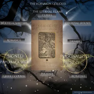 T.E.W. Signed Remnants: The Forsaken Goddess & The Eternal Flame - 1st Edition with Personalized Note, Greek Mythology, Curses & Romance Elements fantasy book tokers