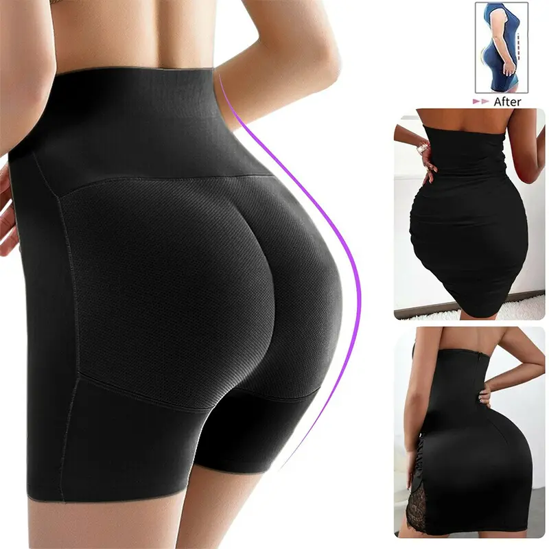 Fake buttocks Traceless Underwear , High waist panties Underwear Women's peach buttocks Natural Beautiful buttocks , Pulsh up buttocks Panties Upturned buttocks Pads Hight waist Tight abdomen Plump hip