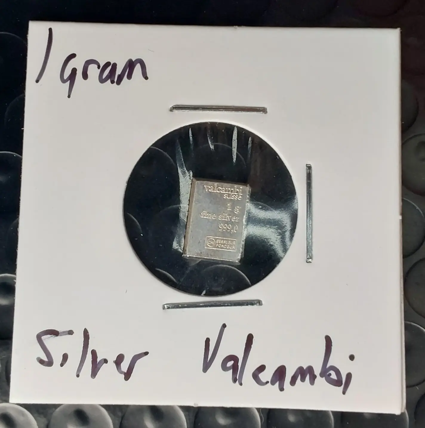 1 Gram Silver Valcambi .999 Pure 1 Gram Silver Valcambi .999 Pure