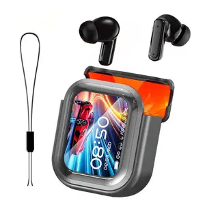 Bluetooth 5.4 Earphones LED DisplayHigh Fidelity Waterproof Wireless Earphones |Suitable for Office, Sports, Study and Audio Calls |Built-in Microphone | Earphones0