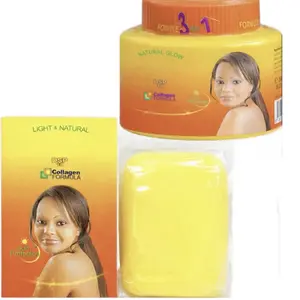 Carrot Extract Body & Face Cream-300ml and Carrot Extract Soap Bar-190g-2 Pcs Set-Deep Moisture and Skin Repair for Daily use.