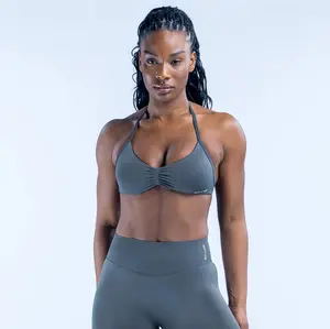 (with logo) DFYNE Strong Support Impact Strappy Breathable Sports Bra