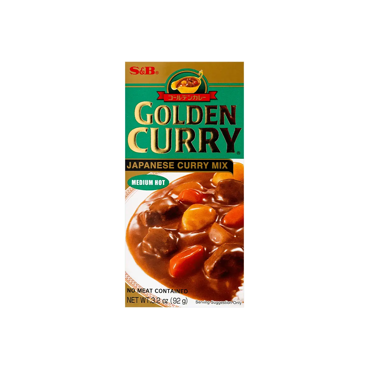 S&B GOLDEN Curry Sauce Mix - Medium Hot 92g