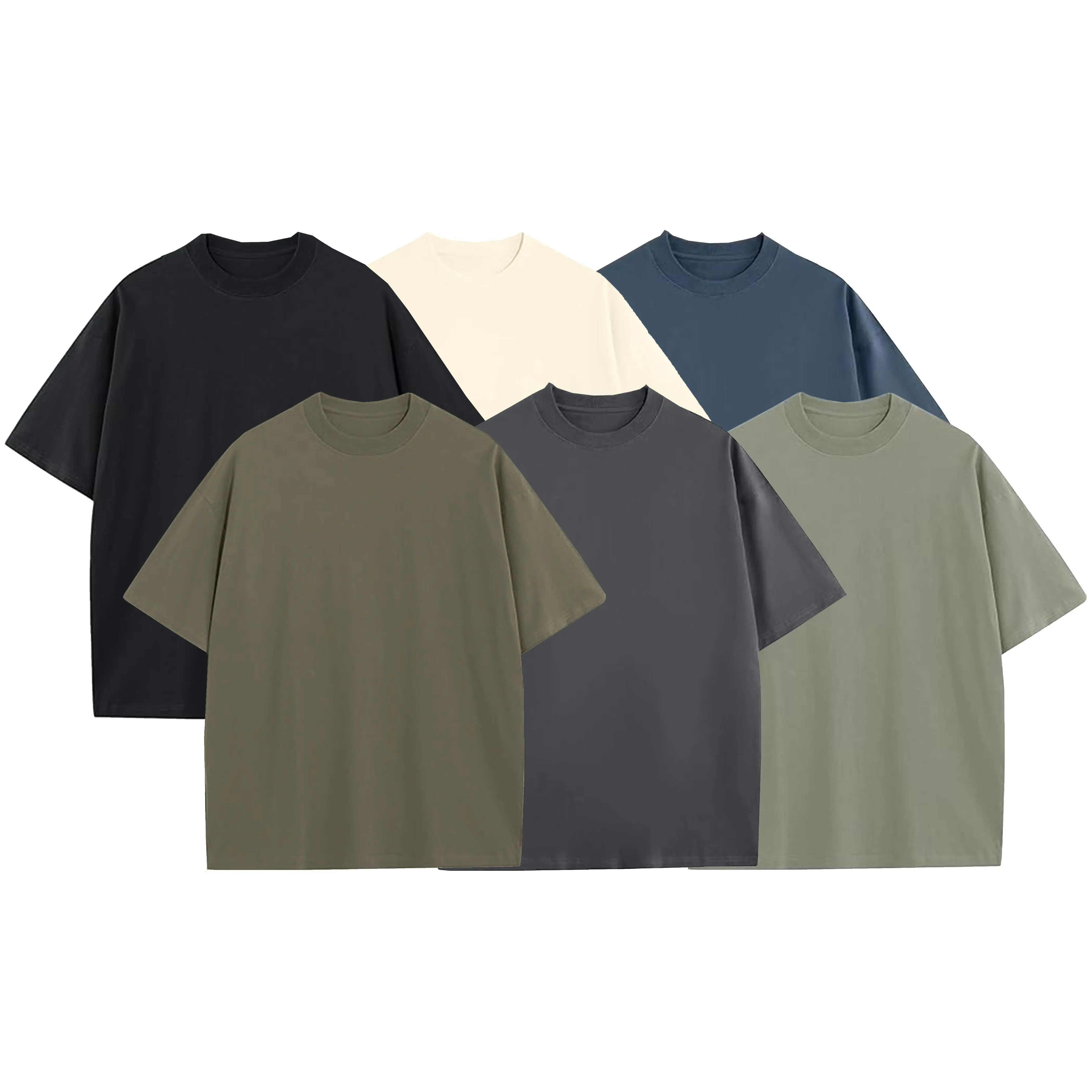 Men’s Multi Pack Heavyweight 100% Cotton Drop Shoulder Tees Men’s Multi Pack Heavyweight 100% Cotton Drop Shoulder Tees