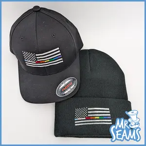 Pride Patriot Thin Pride Line Hats and Beanies