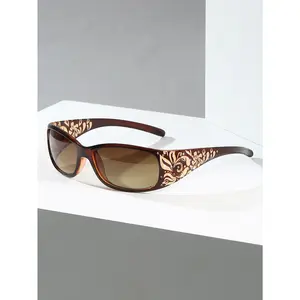 1Pair Women Rhinestone Decor Ombre Lens Fashion Glasses For Travel Accessories Sunglasses Beach Sun Glasses Beach Accessories For Women Sun Glasses Sunglasses Shades Basics And Suit For Sweater Jeans Sweatpants Hoodie Jackets Dress And Long Sleeve Shirt V