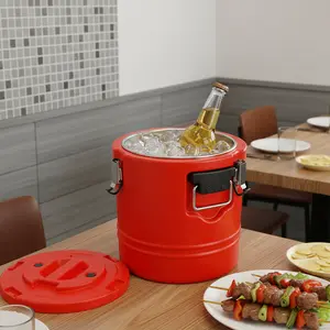 15L Insulated Beverage Dispenser with PU Foam for Outdoor Picnic Party Catering