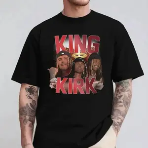 Men's King Kirk Character-Inspired T-Shirt - Graphic Tees, Unisex Relaxed Fit, Charlie From Oblock Kirkify, Christian Outfit, Athletic Anime Prints, Sweaters-Inspired Subtle Design