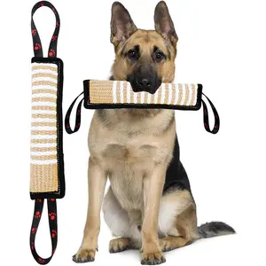 Dog Tug Toy Dog Tough Jute Bite Pillow Lasting Training Equipment Puppy to Large Dogs Interactive Toy for Large Dogs and Small Dogs