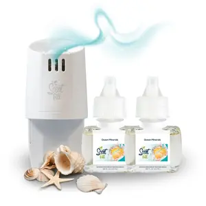 Ocean Minerals Plug in Refill Air Freshener Starter Kit With Scent Fill Warmer