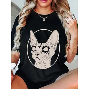 100% Cotton Death Metal Sphynx Cat, Clothing for Men Women T-Shirt