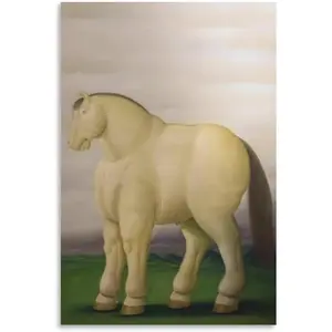Fernando Botero Prints Paintings Horse Caballo By Fernando Botero Poster For Living Room Bedroom Bathroom Painting Unframe-style 20x30inch(50x75cm) - Farmhouse Canvas Poster - Farmhouse Canvas Poster Artistic Decor Decoration Photo Ornaments Wall Hanging