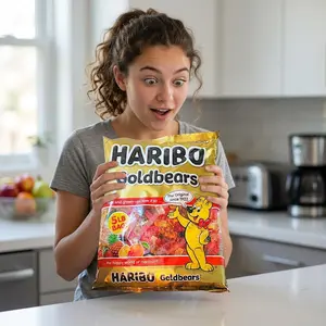Haribo Giant Bag of Goldbears 5 LB | Large Gummy Bear Candy Bag