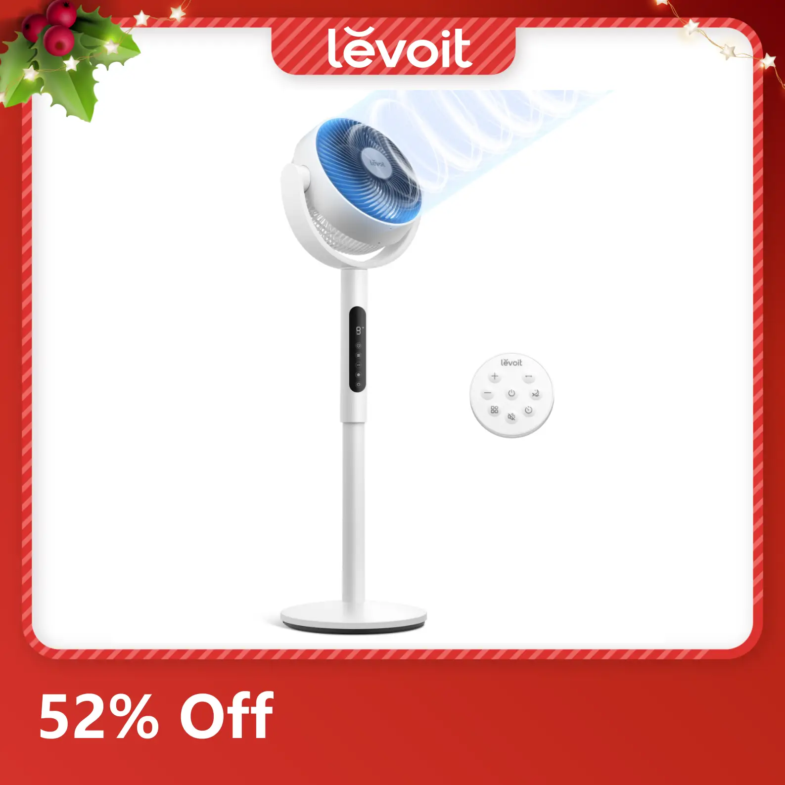 [Live]LEVOIT Corebreeze R432 Standing Oscillating Fan for Home, Circulator with Remote, 82ft, 20dB, DC Motor, 9 Speeds, Sensor, Timer, Pedestal & Tabl