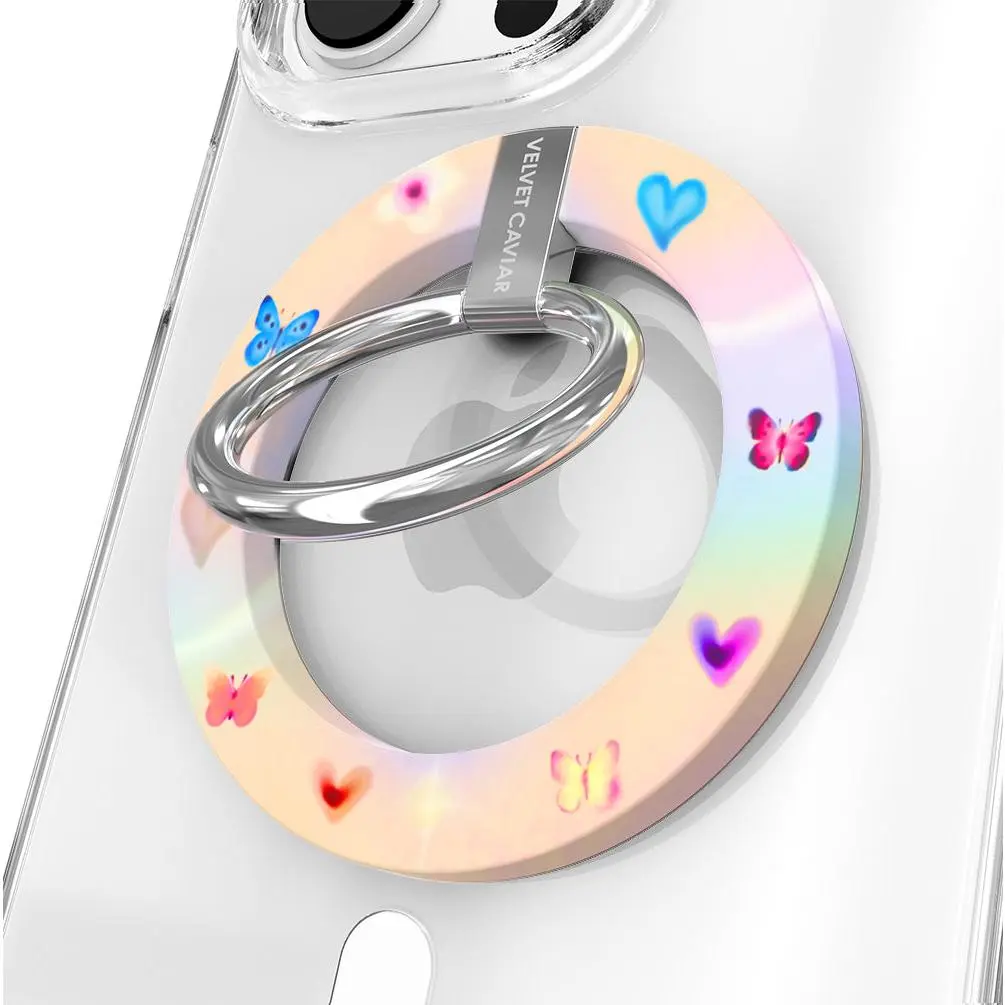 Velvet Caviar Aura Butterfly MagSafe Magnetic Ring Grip, iPhone-Compatible Phone Holder & Mount - Mobile Smartphone Accessory with Stylish Design, Stand Functionality, Accessories, Cellphone