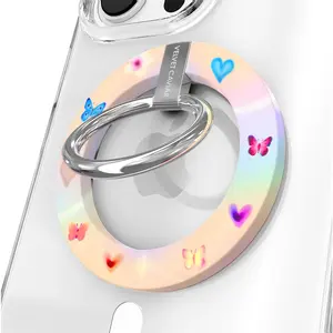 Velvet Caviar Aura Butterfly MagSafe Grip Ring – Magnetic Phone Grip & Stand for iPhone with Stylish Design