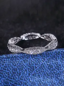 1 PC Romantic Cubic Zirconia Ring For Women For Wedding Engagement Anniversary Party Band Jewelry Valentine's Day Gift