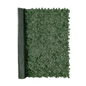 Artificial Ivy Privacy Fence Screen, 96 x 72 Inches, Green Wall Panel With Mesh Backing And Reinforced Joints, Faux Hedges Vine Leaf Decoration For Outdoor Garden, Yard, Balcony, Patio, Deck, And Fence Privacy Enhancement