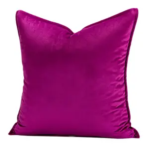 The Solids Collection - Grape Purple Velvet Pillow