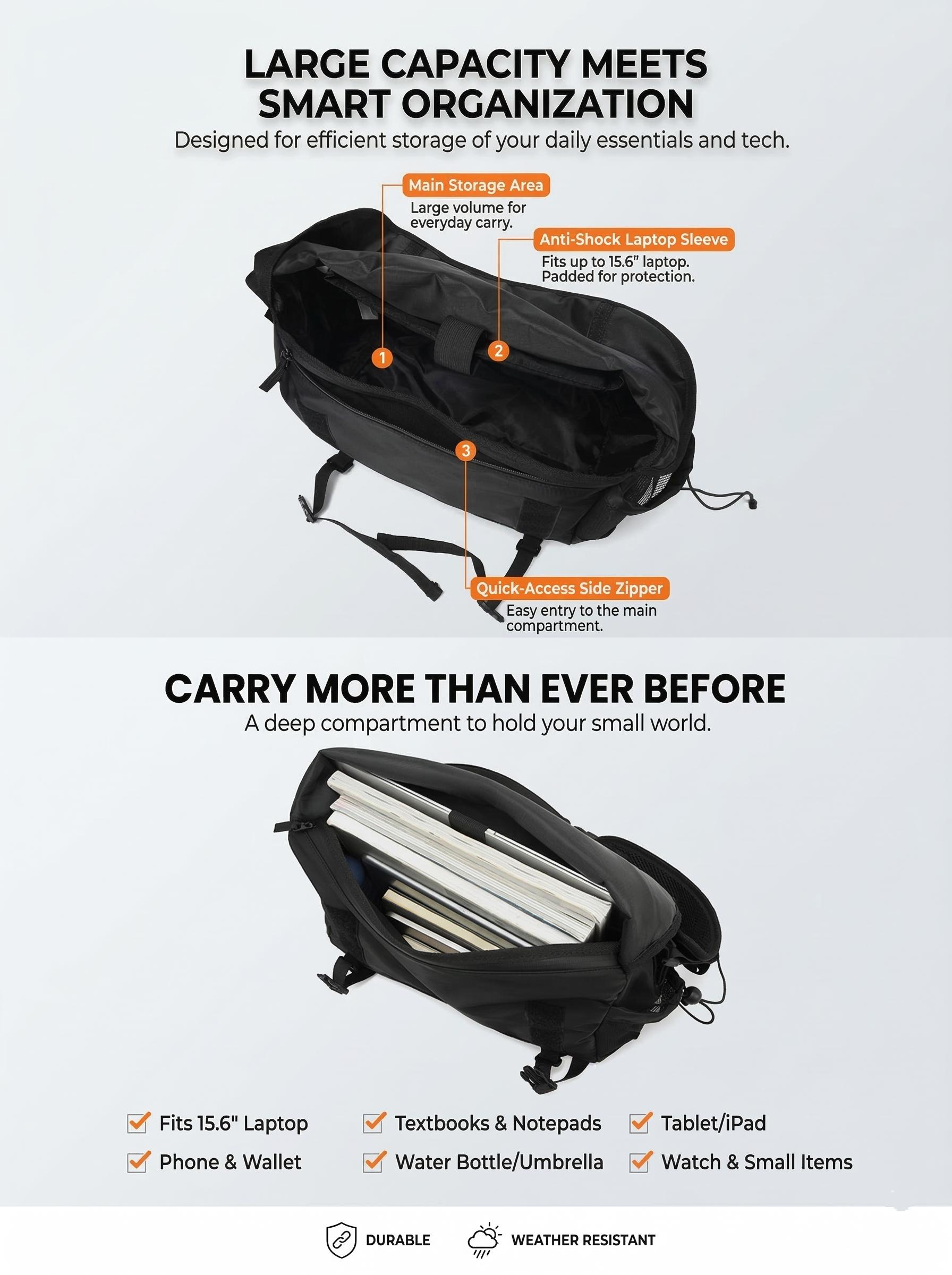 BIGWIG Crossbody Bag for Men Teenagers, Fashion Japanese Style Messenger Bag, Large Capacity Work Bag, Casual Streetwear Shoulder Satchel for School, Travel & Everyday Use SpringStatements BIGWIG Crossbody Bag for Men Teenagers, Fashion Japanese Style Messenger Bag, Large Capacity Work Bag, Casual Streetwear Shoulder Satchel for School, Travel & Everyday Use SpringStatements