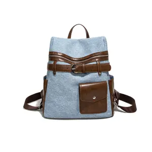 2026 New Travel Backpack for Leisure and Sports, Large Capacity School Bag, Stylish Color-Block Design, Women's Backpack